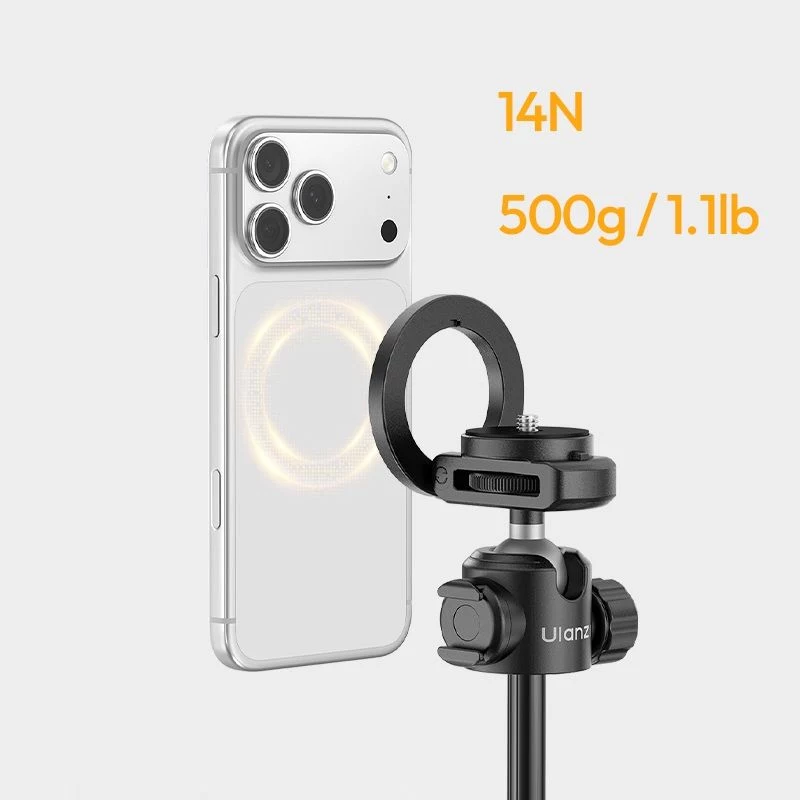 ULANZI MT-44 M MagSafe stativo selfie stick con telecomando Bluetooth, 149 cm, bianco