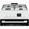 Electrolux LKK560232W cucina a gas freestanding con forno elettrico, 58 L, bianco