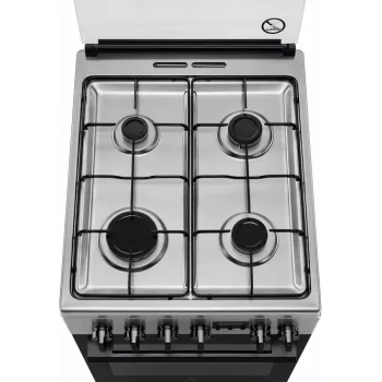 Electrolux LKK540232X cucina a gas freestanding 50 cm con forno elettrico, acciaio inox