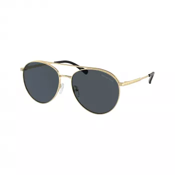 Michael Kors Occhiali da sole donna MK1138-101487 montatura dorata, lenti sfumate grigio scuro 58mm