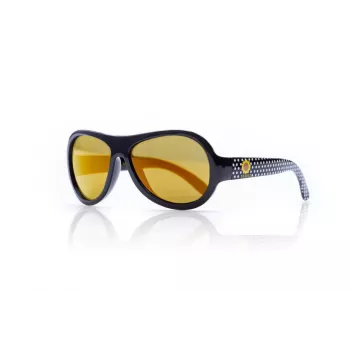 SHADEZ Designer Polka Sunflower Occhiali da sole junior nero per 3-7 anni