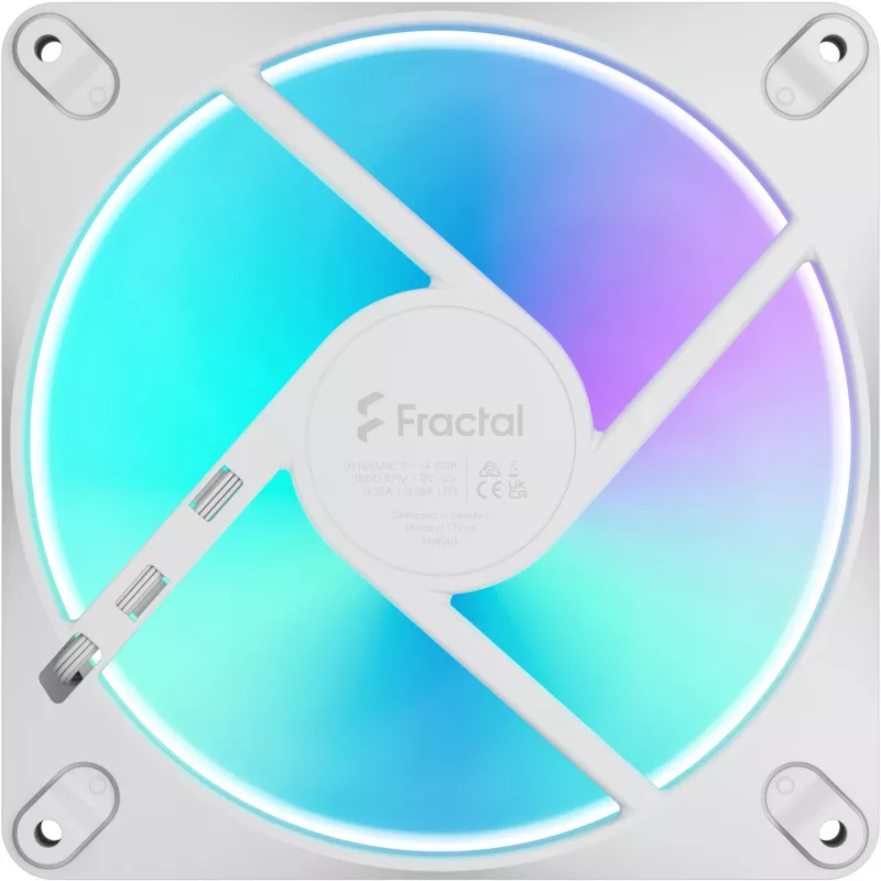 Fractal Design Dynamic 3-14 RGB White ventola per case 140mm PWM FD-F-DR3-1402