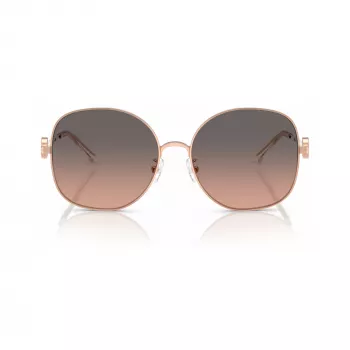 Tory Burch TY6112-3358G9 Occhiali da sole donna, montatura havana, lenti sfumate marroni, 56mm