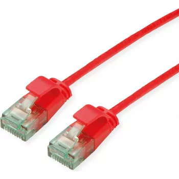 ROLINE RM Cavo patch UTP Cat6A/Class EA Slim rosso 0,3m 21.45.3411