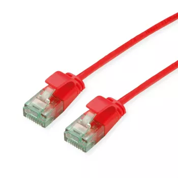 ROLINE RM Cavo patch UTP Cat6A/Class EA Slim rosso 0,3m 21.45.3411