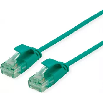 ROLINE RM Cavo patch UTP Cat.6A/Class EA SLIM verde 0,15m 21.45.3430