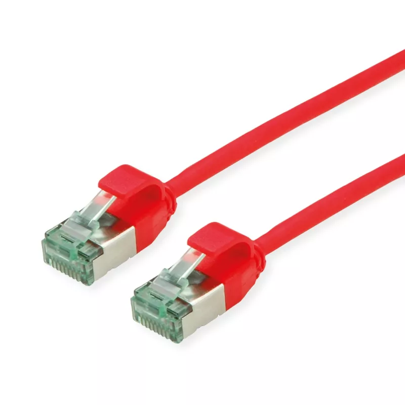 ROLINE RM Cavo patch U/FTP Cat.6A/Class EA Slim rosso 1m - FTP (21.45.3313)