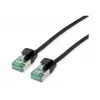 ROLINE RM U/FTP Cat.6A Slim cavo patch, nero, 0,3 m 21.45.3351