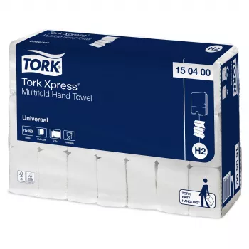 Tork Xpress H2 Universal Asciugamani interfold 150400, 2 veli, Bianco, 3990 asciugamani