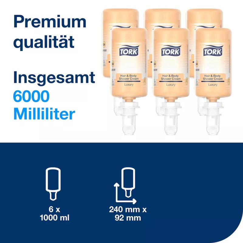 TORK S4 Luxurious 3-in-1 Crema doccia premium 1,0 L (424661)