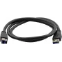 Kramer C-USB3/AB-6 cavo USB 3.0, connettore USB-A maschio su connettore USB-B maschio, 1,83 m, blu 96-0235006