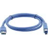 Kramer C-USB3/AB-6 cavo USB 3.0, connettore USB-A maschio su connettore USB-B maschio, 1,83 m, blu 96-0235006