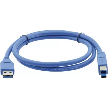 Kramer C-USB3/AB-6 cavo USB 3.0, connettore USB-A maschio su connettore USB-B maschio, 1,83 m, blu 96-0235006