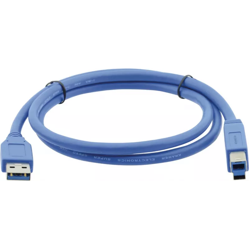 Kramer C-USB3/AB-6 cavo USB 3.0, connettore USB-A maschio su connettore USB-B maschio, 1,83 m, blu 96-0235006