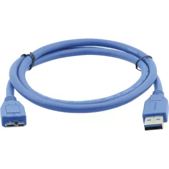 Kramer C-USB3/MICROB cavo USB 3.2 Gen 1, USB-A a Micro-USB B, 1,8 m, blu 96-02356006