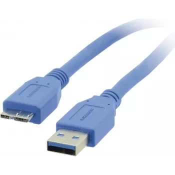 Kramer C-USB3/MICROB cavo USB 3.2 Gen 1, USB-A a Micro-USB B, 1,8 m, blu 96-02356006
