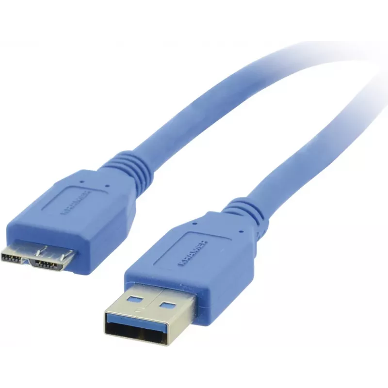 Kramer C-USB3/MICROB cavo USB 3.2 Gen 1, USB-A a Micro-USB B, 1,8 m, blu 96-02356006