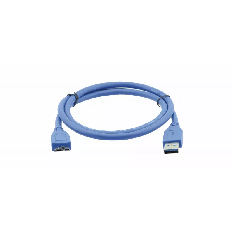 Kramer C-USB3/MICROB cavo USB 3.2 Gen 1, USB-A a Micro-USB B, 1,8 m, blu 96-02356006