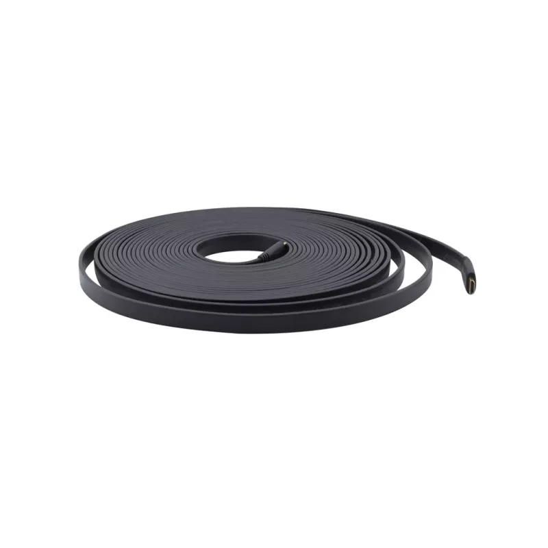 Kramer C-HM/HM/FLAT/ETH-50 cavo HDMI High-Speed con Ethernet, piatto, 15,2 m, nero 97-01014050