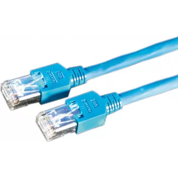 Dätwyler 21.05.8104 cavo patch SFTP Cat5e 10m, RJ-45 su RJ-45, senza alogeni, blu