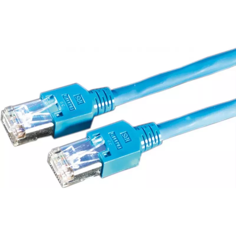 Dätwyler 21.05.8104 cavo patch SFTP Cat5e 10m, RJ-45 su RJ-45, senza alogeni, blu