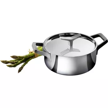 Pentola con coperchio Electrolux E9KLSA11, 3 L, rotonda, cromo