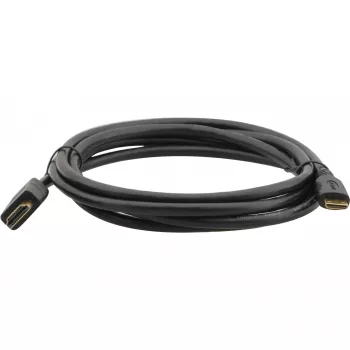 Kramer C-HM/HM/A-C-6 cavo HDMI High-Speed con Ethernet, connettore Mini HDMI Type-C maschio su connettore HDMI Type-A maschio, 1,8 m, nero 97-01115006