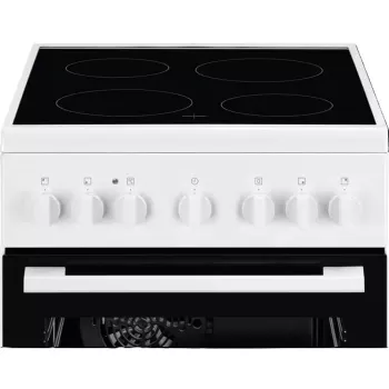 Electrolux Serie 300 cucina elettrica freestanding con forno elettrico, bianco, 50 cm
