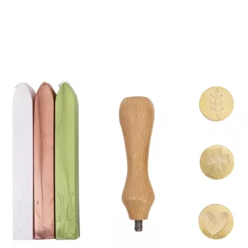 Artoz set ceralacca rosa chiaro verde chiaro rame (137605-21)