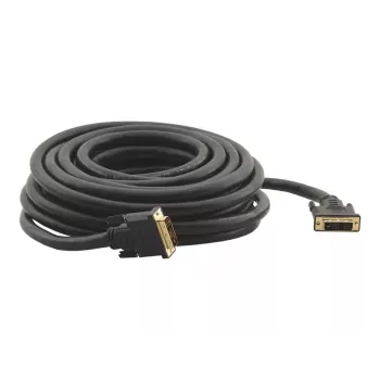 Kramer serie C-DM/DM/XL cavo DVI-D Single Link, connettore maschio DVI-D a connettore maschio DVI-D, 10,6 m, nero, viti zigrinate (94-0111035)