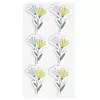 Artoz adesivi in carta fiori 3D, 6 pezzi, autoadesivi, vari motivi floreali per bricolage, scrapbooking, biglietti, decorazioni, multicolore, finitura opaca 185600-222
