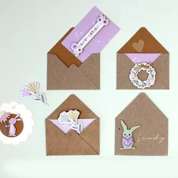 Artoz adesivi in carta fiori 3D, 6 pezzi, autoadesivi, vari motivi floreali per bricolage, scrapbooking, biglietti, decorazioni, multicolore, finitura opaca 185600-222