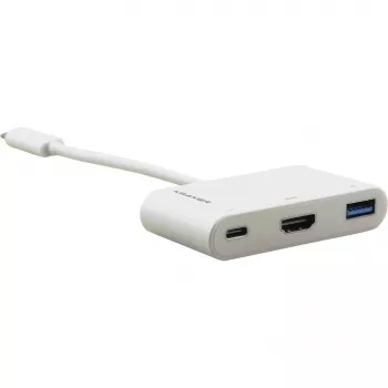 Kramer ADC-U31C/M2 adattatore multiporta USB-C – 4K HDMI, USB-A, USB-C PD, 17 cm, bianco 99-97210004