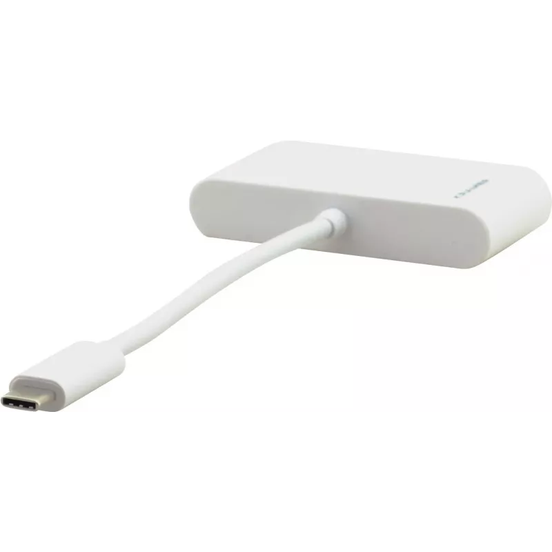 Kramer ADC-U31C/M2 adattatore multiporta USB-C – 4K HDMI, USB-A, USB-C PD, 17 cm, bianco 99-97210004