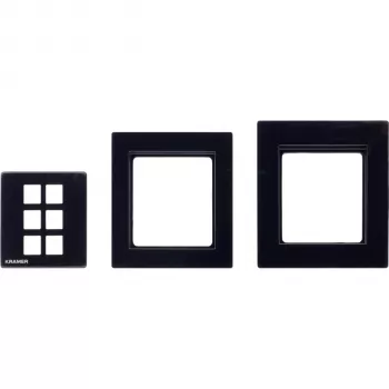 Kramer Electronics RC-206/RC-306 set pannello EU 80/86 (B) – set cornice e pannello frontale nero per versione EU del RC-206/RC-306 30-00020599