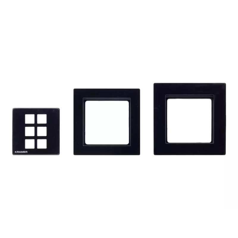 Kramer Electronics RC-206/RC-306 set pannello EU 80/86 (B) – set cornice e pannello frontale nero per versione EU del RC-206/RC-306 30-00020599