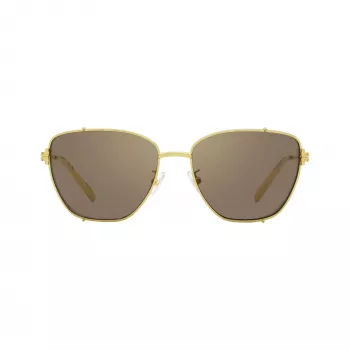 Tory Burch occhiali da sole donna TY6105 montatura rettangolare, Dark Havanna, lenti Brown Gradient, 55mm TY6105-32787N