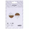 Artoz etichette regalo in carta marrone bianco set Hangtag Kraft rotondo 6,5 cm 6 pz. (144500-255)