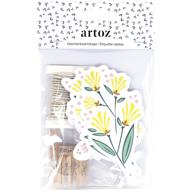 Artoz etichetta regalo in carta multicolore 6 pz. (144500-262)