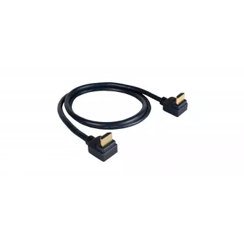Kramer C-HM/RA2-3 cavo HDMI High-Speed con Ethernet, angolare ad angolare, 0,9 m, grigio, supporto 4K 97-0144003