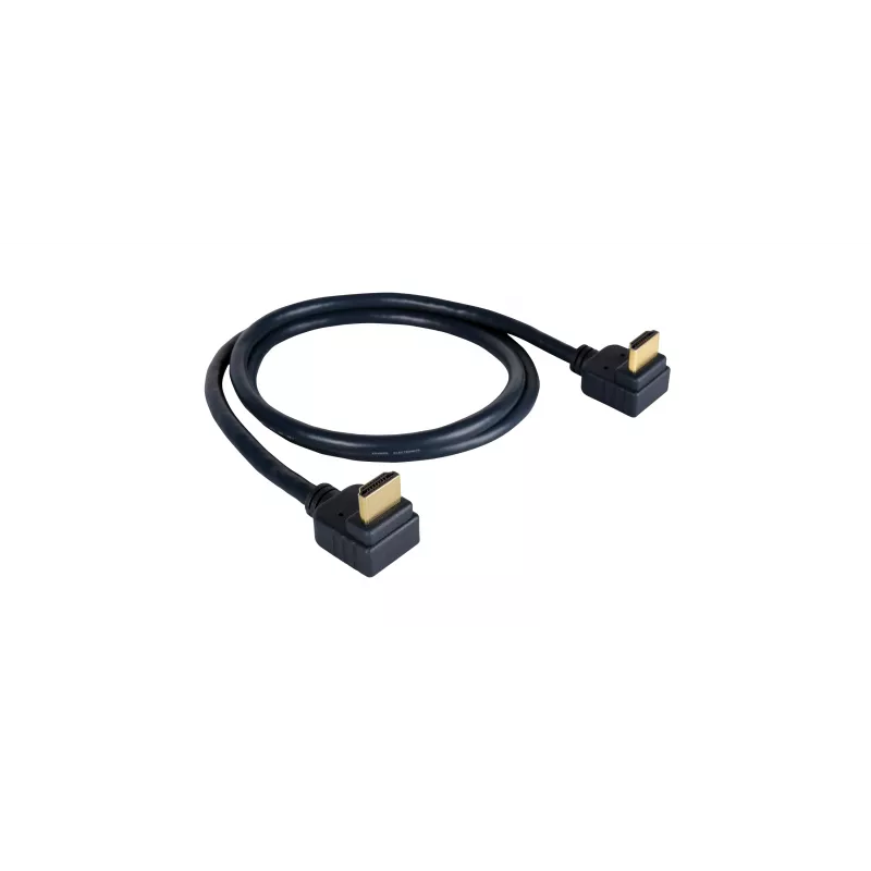 Kramer C-HM/RA2-3 cavo HDMI High-Speed con Ethernet, angolare ad angolare, 0,9 m, grigio, supporto 4K 97-0144003