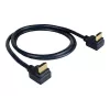 Kramer C-HM/RA2-3 cavo HDMI High-Speed con Ethernet, angolare ad angolare, 0,9 m, grigio, supporto 4K 97-0144003