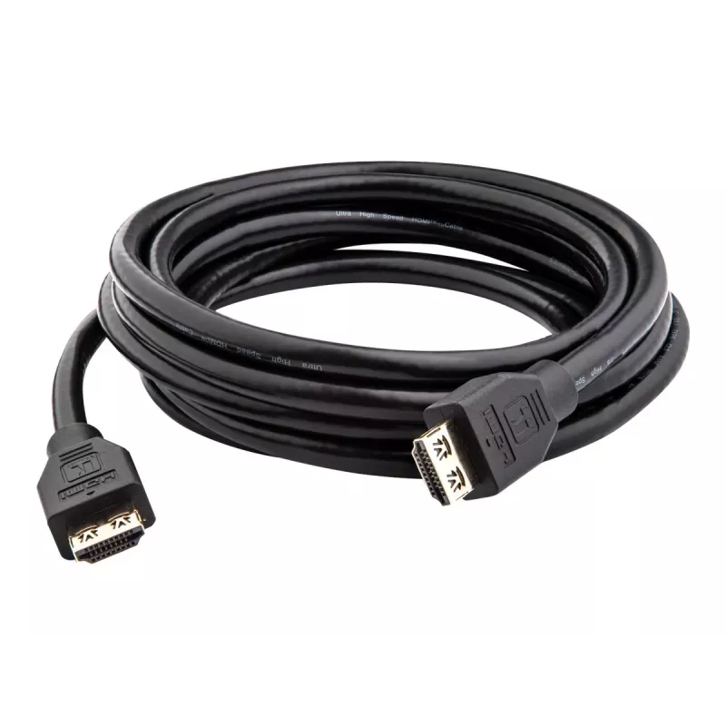 Kramer C-HMU-3 cavo HDMI Ultra High Speed con Ethernet, 0,9 m, connettori con blocco, nero, 8K 60 Hz 97-0102003