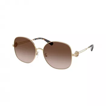 Tory Burch TY6112-334613 occhiali da sole donna farfalla dark havana marrone sfumato 56/16/140 mm