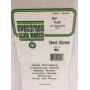 Evergreen 9010 lastra in polistirene 300 x 150 x 0,25 mm, bianca, confezione da 4