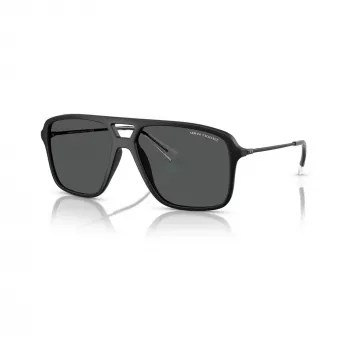 Occhiali da sole uomo Armani Exchange AX4150SU, montatura nera, lenti grigie, 59/15/145 mm AX4150SU80588