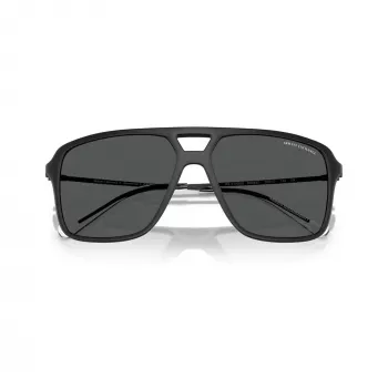 Occhiali da sole uomo Armani Exchange AX4150SU, montatura nera, lenti grigie, 59/15/145 mm AX4150SU80588