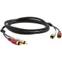Cavo audio coassiale Kramer C-2RAM/2RAM-1 connettore RCA a connettore RCA 0,3 m nero 95-0202001