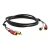 Cavo audio coassiale Kramer C-2RAM/2RAM-1 connettore RCA a connettore RCA 0,3 m nero 95-0202001