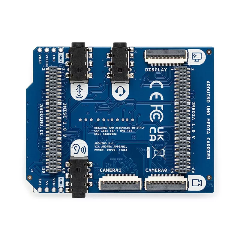 Arduino UNO Media Carrier scheda di sviluppo ASX00083